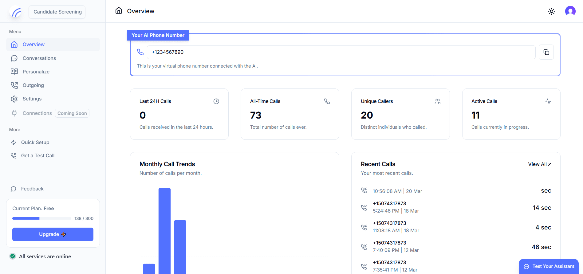 Landing page preview